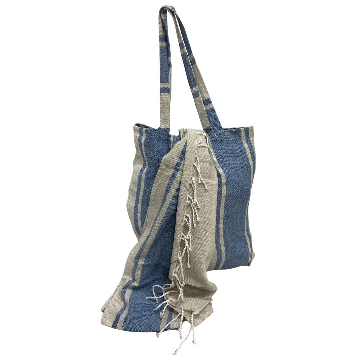Strandset Guus blauw uni – beeld 2