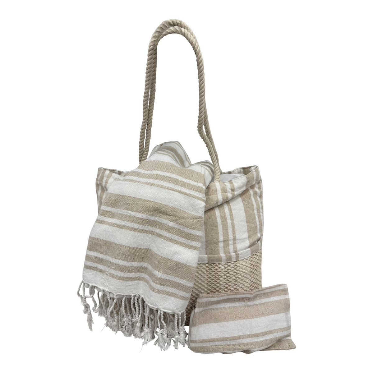 Take A Towel Stijn beige strandset – beeld 3