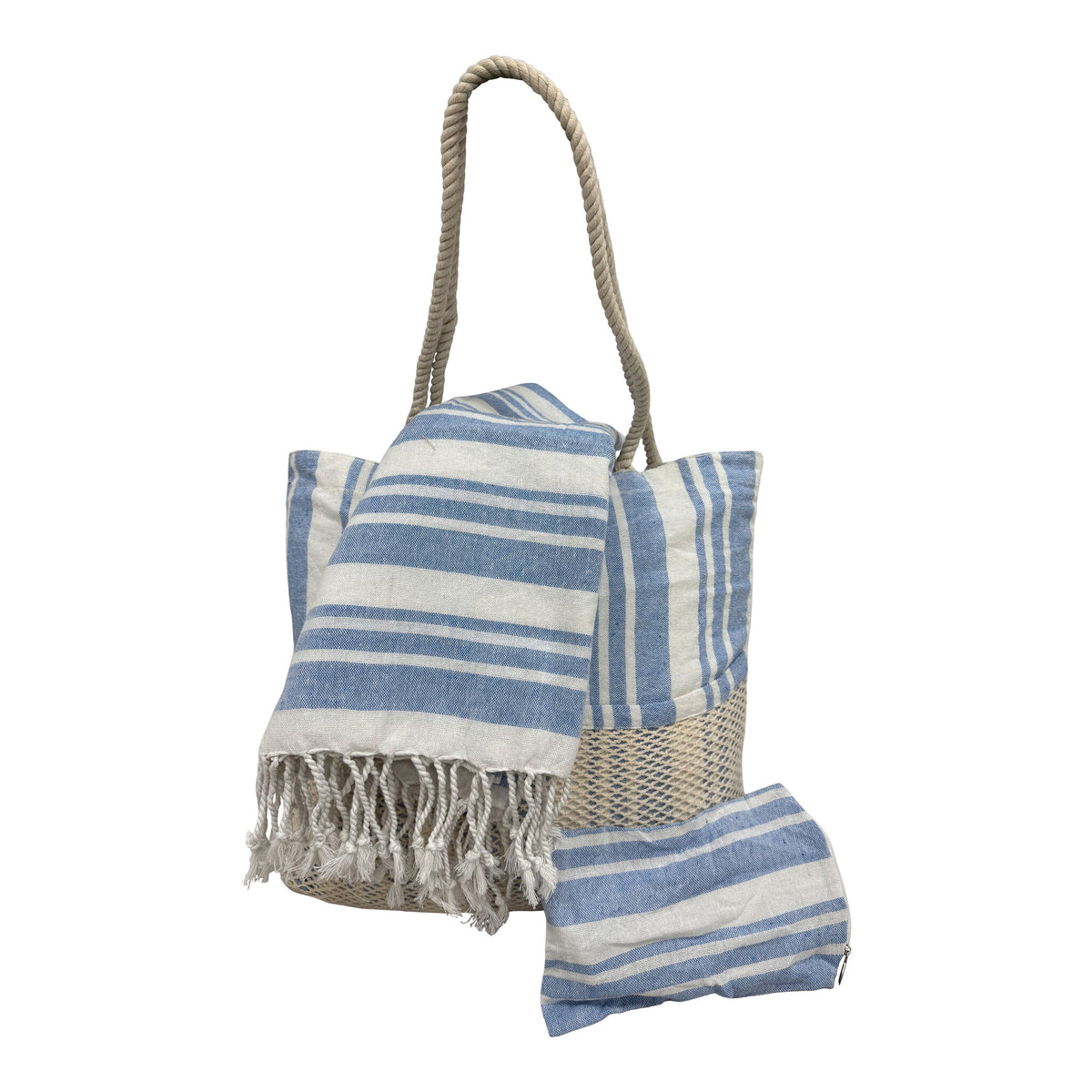 Take A Towel Stijn blauw strandset – beeld 2