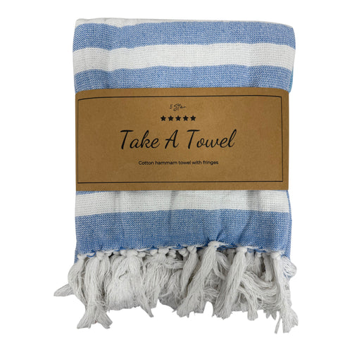 Hamamdoek Eva blauw
