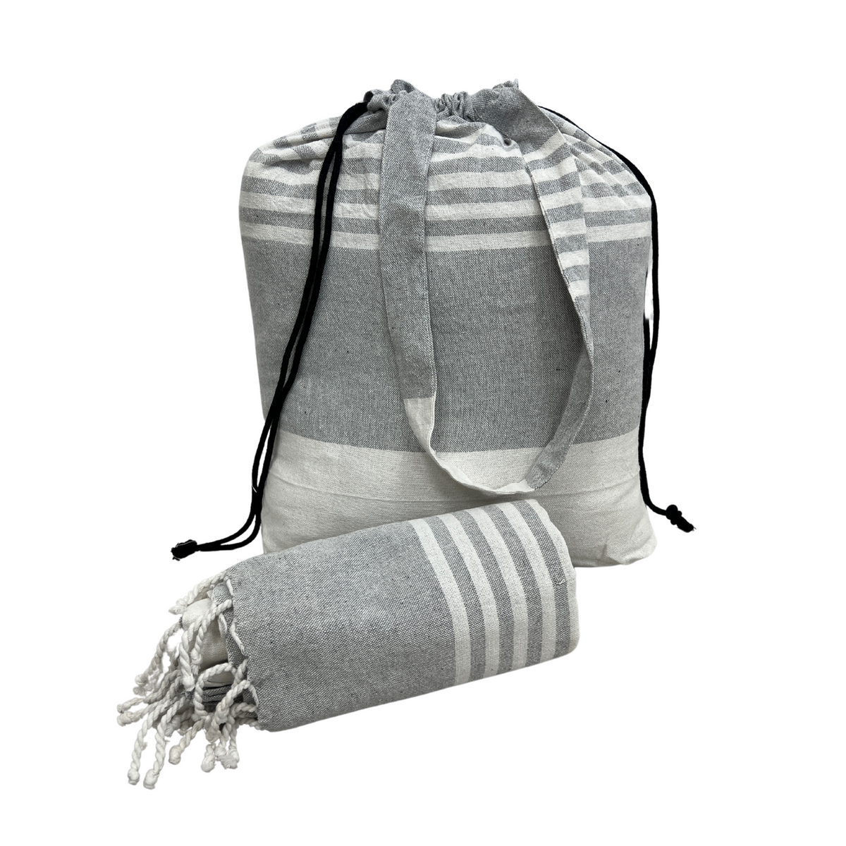 Take A Towel Max grijs strandset