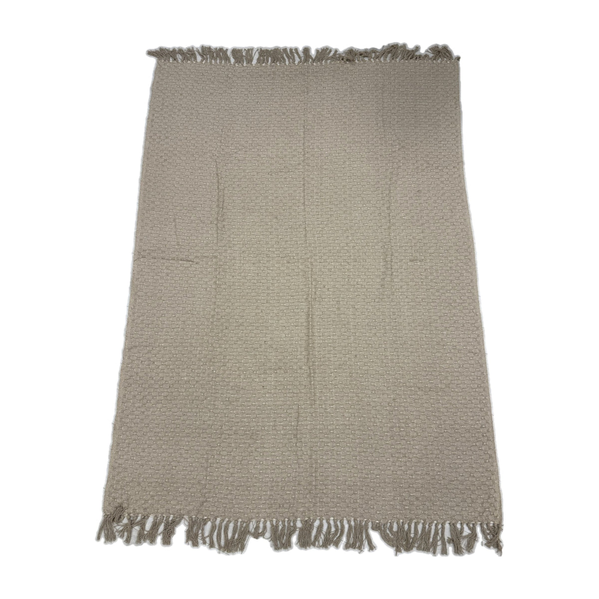 Take A Plaid TAP 2 Beige – plaid uitgevouwen met franjes, 130 × 180 cm
